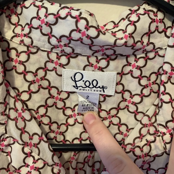 Vintage Lilly Pulitzer Blouse - Picture 3 of 5